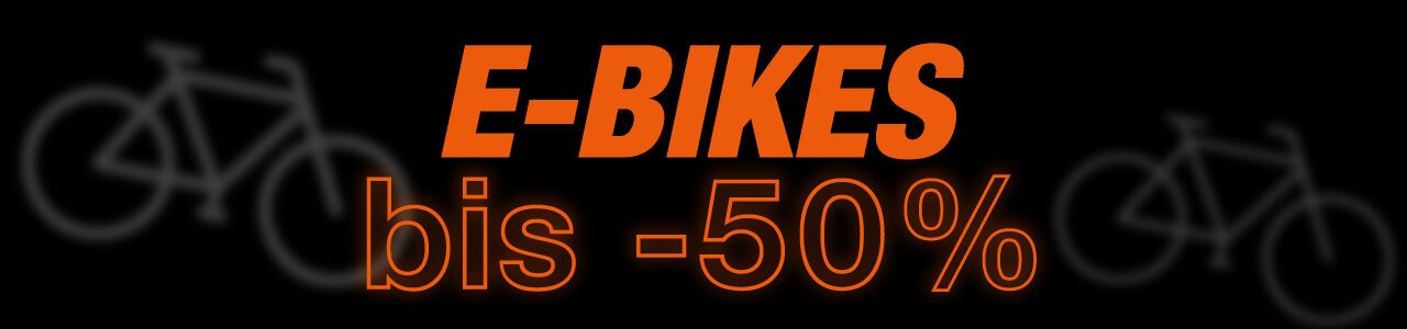 E-Bikes bis -50%