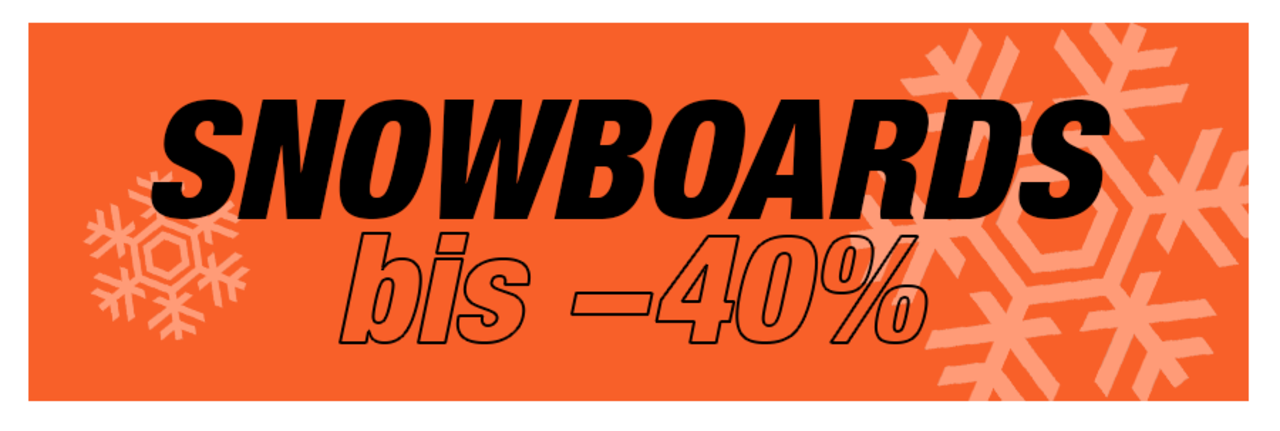 Snowboards bis -40%