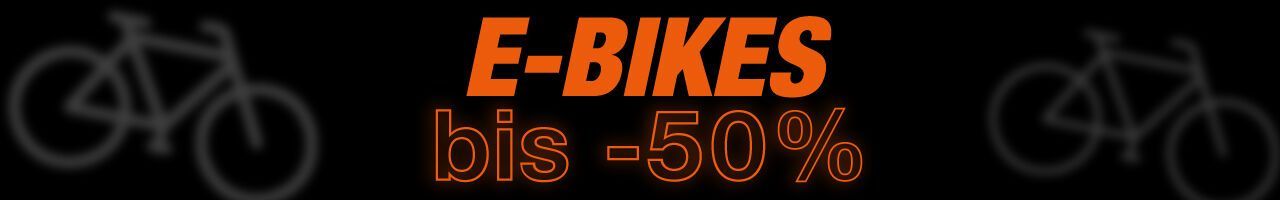 E-Bikes bis -50%