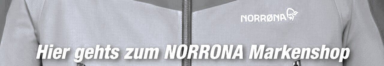 NORRØNA Jacke mit sportlichem Schnitt und gesticktem Logo im Fokus – direkt zum Markenshop für hochwertige Outdoor-Bekleidung.