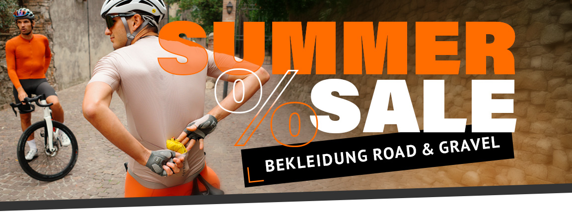 ☀️ Road & Gravel Bekleidung bis zu -55 % – Jetzt sparen!
