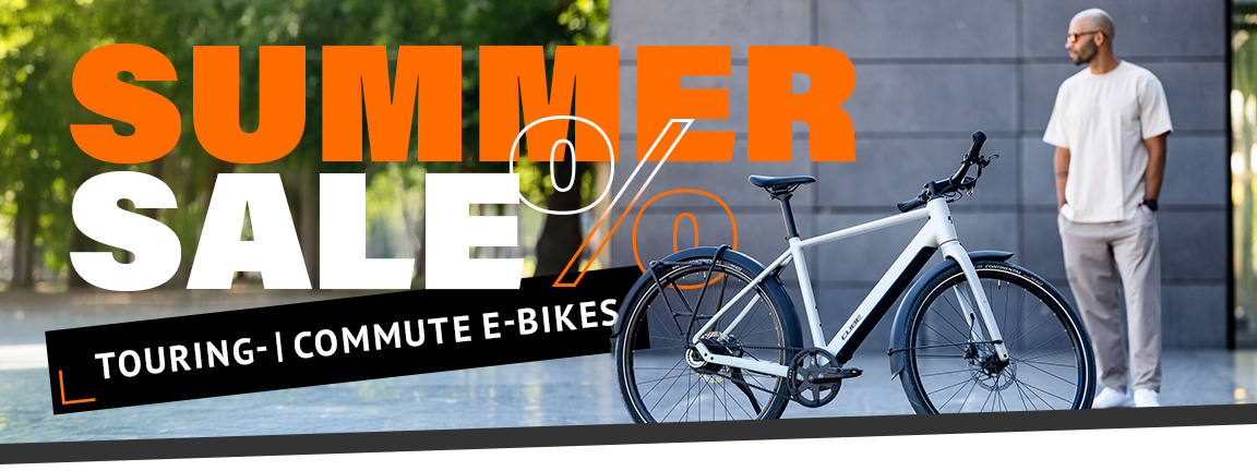 Summer Sale: Touring- & Commute E-Bikes jetzt bis zu 33% rabattiert!