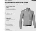 GripGrab RIDE Thermal Long Sleeve Jersey, grey | Bild 9