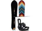 Set: Burton Fish Small 2015 + Burton Cartel EST 2017, black - Snowboardset | Bild 1