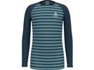Odlo Active Warm Eco Kids Stripes Base Layer, blue wing teal/reef waters | Bild 1