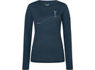 super.natural Bergglück LS Damen, blueberry/feather grey | Bild 1