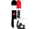 Set: Ride Agenda Wide 2017 + Flow Alpha 2016, black - Snowboardset | Bild 1