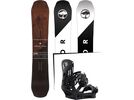 Set: Arbor Coda Camber Mid Wide 2017 + Burton Genesis X 2017, black marble - Snowboardset | Bild 1