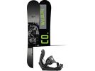 Set: Ride Wild Life 2017 + Flow Five Hybrid 2016, black - Snowboardset | Bild 1