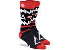 100% Jeronimo Athletic Socks, black/red | Bild 1