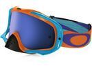 Oakley Crowbar MX Heritage Racer Goggle, bright orange/Lens: ice iridium | Bild 1
