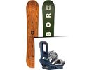Set: Arbor Formula Premium Mid Wide 2017 + Burton Cartel 2017, blue steel - Snowboardset | Bild 1