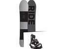 Set: Ride Timeless 2017 + K2 Cinch CTS 2017, black - Snowboardset | Bild 1