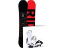 Set: Ride Machete 2017 + Ride Revolt 2017, white - Snowboardset | Bild 1