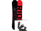Set: Ride Machete 2017 + Flow Fuse 2016, black - Snowboardset | Bild 1