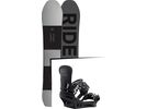 Set: Ride Timeless 2017 + Burton Malavita 2017, black - Snowboardset | Bild 1