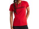 Specialized Wordmark T-Shirt Damen kurzarm, flo red | Bild 1