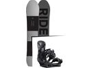 Set: Ride Timeless 2017 + Burton Genesis 2017, black - Snowboardset | Bild 1
