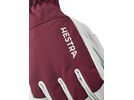 Hestra Army Leather Heli Ski 5 Finger, bordeaux | Bild 4