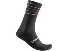 Castelli Endurance 15 Sock, black/silver gray-red | Bild 1