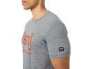 super.natural M Logo Tee, cashmere grey melange/chilli | Bild 5