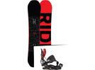 Set: Ride Machete 2017 + Flow Fuse-GT Hybrid 2017, black/red - Snowboardset | Bild 1