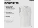 GripGrap PACR Spring-Autumn Sleeveless Base Layer, white | Bild 10
