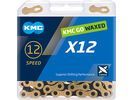 KMC X12 Waxed Ti-N Gold/Schwarz - 12-fach, 126 Glieder | Bild 2