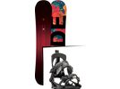 Set: Ride Saturday 2017 + K2 Cinch Tryst 2016, black - Snowboardset | Bild 1