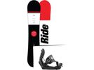 Set: Ride Agenda Wide 2017 + Flow Five Hybrid 2016, black - Snowboardset | Bild 1
