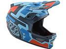 TroyLee Designs D3 Fiberlite Speedcode Helmet, blue/black | Bild 7