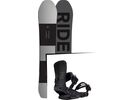 Set: Ride Timeless 2017 + Ride Rodeo 2016, matte black - Snowboardset | Bild 1