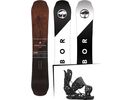 Set: Arbor Coda Camber 2017 + Flow NX2 2016, black - Snowboardset | Bild 1