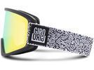 Giro Semi inkl. Wechselscheibe, black/white squiggle, loden yellow/yellow | Bild 3