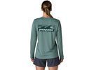Patagonia Women's Long-Sleeved Capilene Cool Daily Shirt - Boardshort Logo, blue sage/light blue sage x-dye | Bild 5