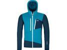 Ortovox Merino Fleece Grid Hoody M, mountain blue | Bild 1