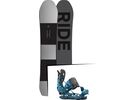 Set: Ride Timeless 2017 + Flow NX2 Hybrid 2016, blue - Snowboardset | Bild 1