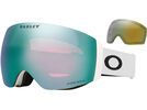 Oakley Flight Deck Pro M, Prizm Snow Sapphire Iridium & Sage Gold / matte white | Bild 1
