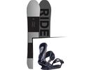 Set: Ride Timeless 2017 + Ride Revolt, black - Snowboardset | Bild 1