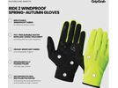 GripGrap Ride 2 Windproof Spring-Autumn Gloves, yellow hi-vis | Bild 8