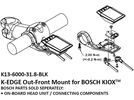 K-Edge Bosch Kiox Out Front Mount, black | Bild 6