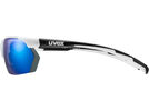 uvex sportstyle 114 inkl. WS, white black mat/Lens: mirror blue | Bild 2
