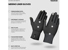 GripGrap Merino Wool Liner Gloves, black | Bild 9