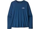 Patagonia Men's Long-Sleeved Cap Cool Daily Shirt - '73 Skyline, clement blue/light clement blue x-dye | Bild 1