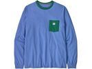 Patagonia Long-Sleeved Shop Sticker Pocket Responsibili-Tee, abundant blue | Bild 1