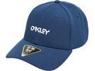 Oakley 6 Panel Stretch Metallic Hat, poseidon/white | Bild 1