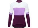 Le Col Womens Sport Tricolour Long Sleeve Jersey, purple/orchid/white | Bild 1