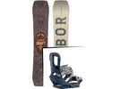 Set: Arbor Draft 2017 + Burton Cartel 2017, blue steel - Snowboardset | Bild 1