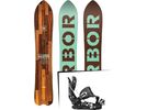 Set: Arbor Cosa Nostra 2017 + Flow NX2 Hybrid 2017, black - Snowboardset | Bild 1