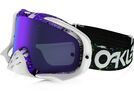Oakley Crowbar MX inkl. Wechselscheibe, factory pilot splatter green/purple/Lens: violet iridium | Bild 1